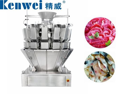 Screw Feeding 14 Head Multihead Weigher For Chicken Pork Duck